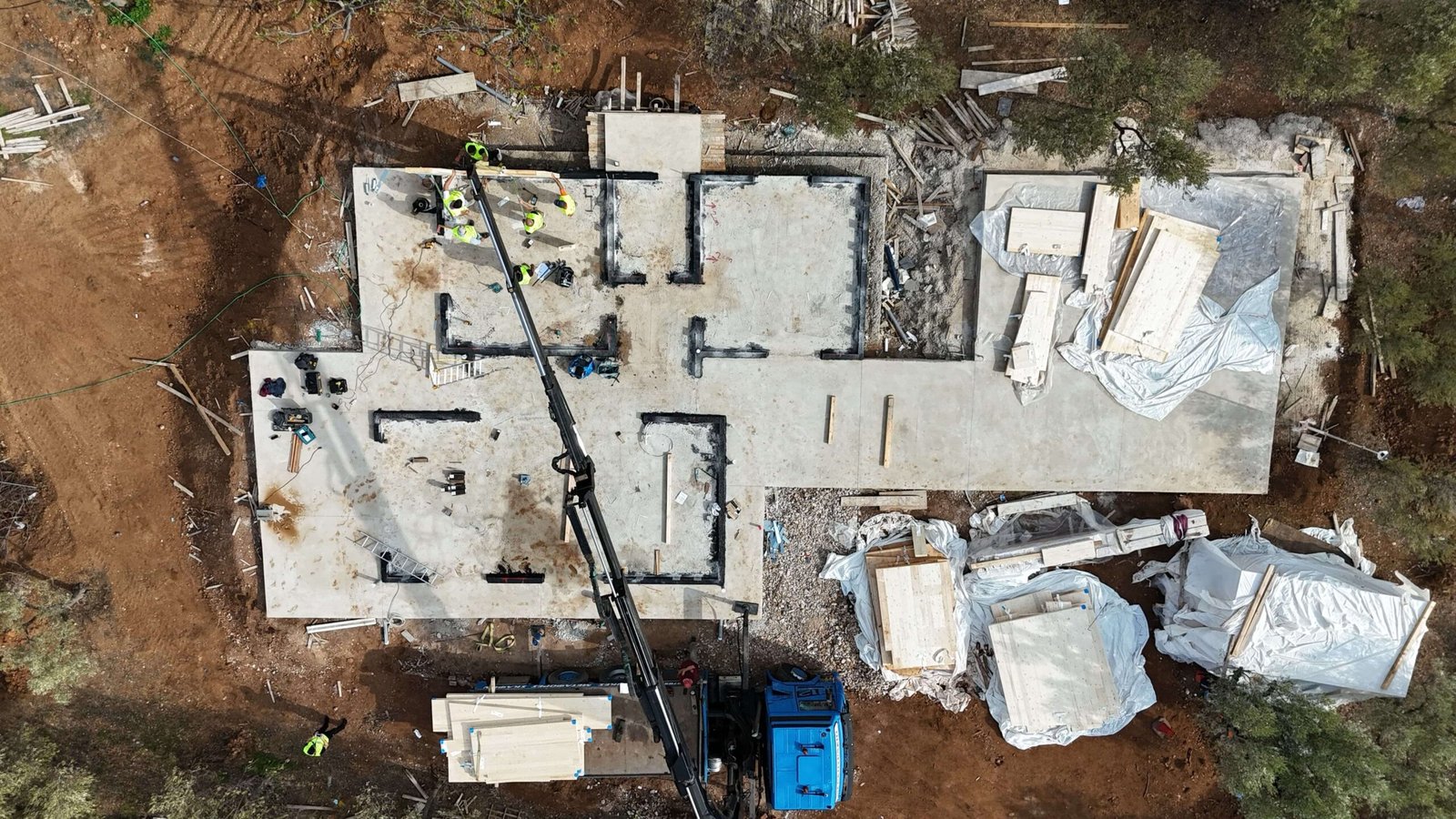 Αγία Μαρίνα — φάση κατασκευής